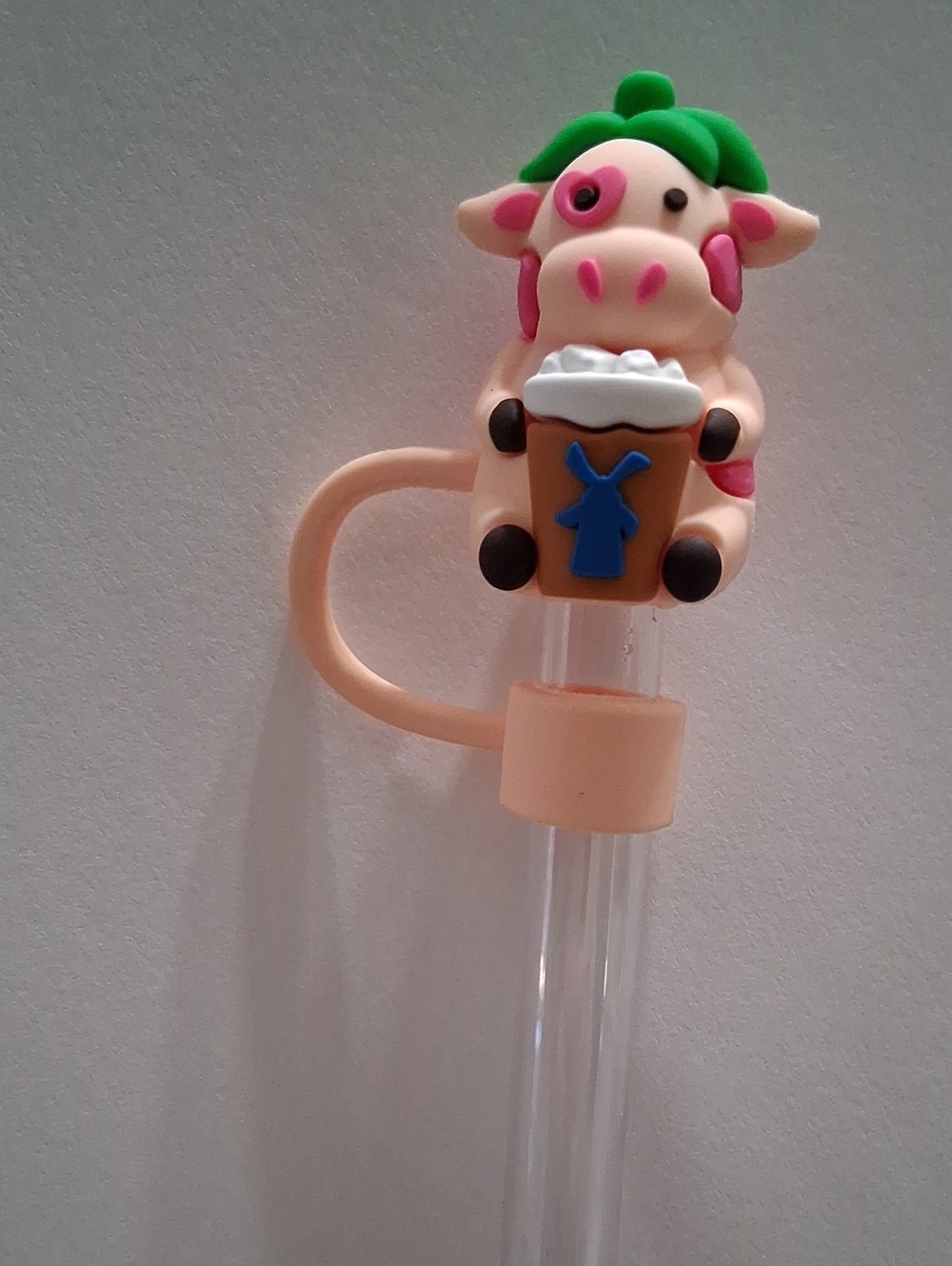 Dutch Bros Cow Straw Topper